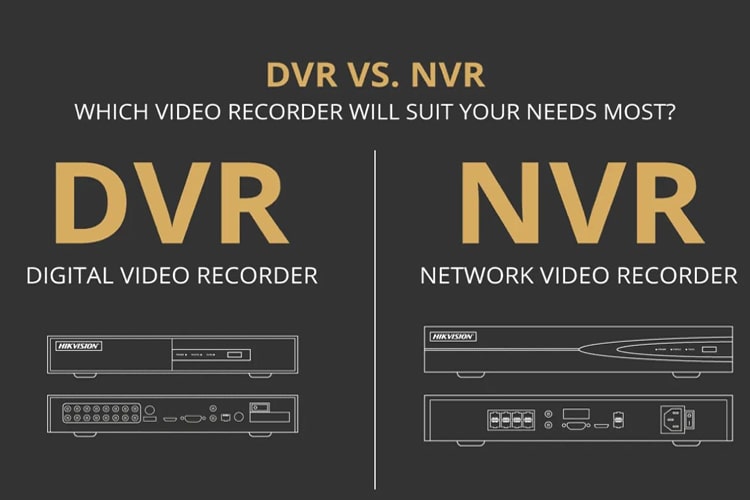 تفاوت DVR و NVR در ظاهر